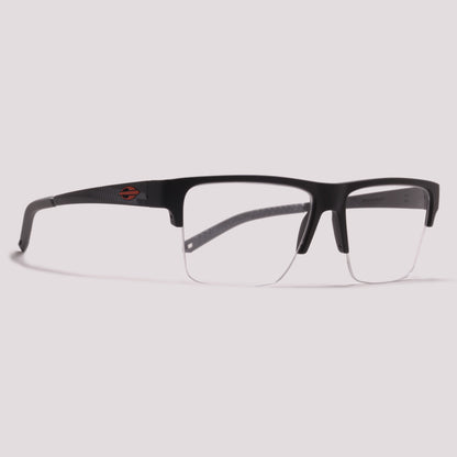 Mormaii Hover Air Clip on Preto Fosco com Laranja - Grau - 56 mm