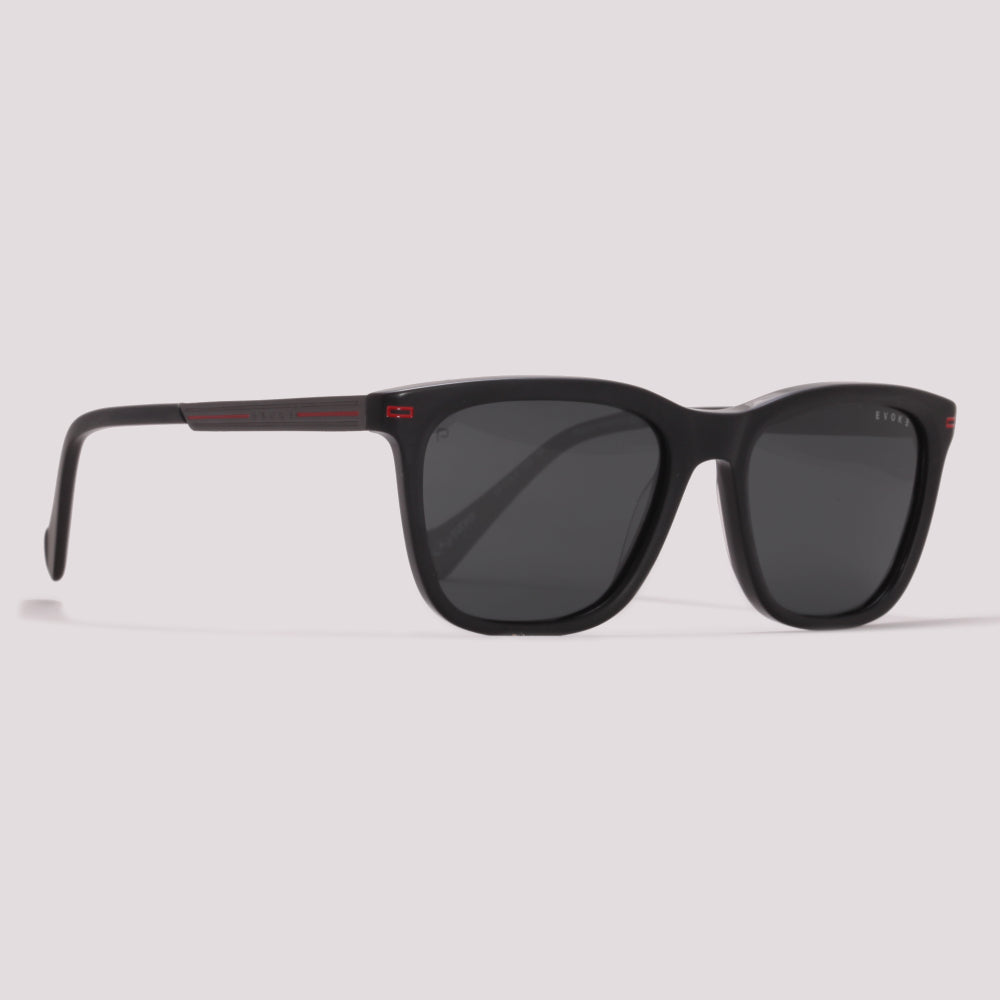 Evoke EVK RX77S A11P Preto Fosco Preto Polarizado - Sol - 53 mm