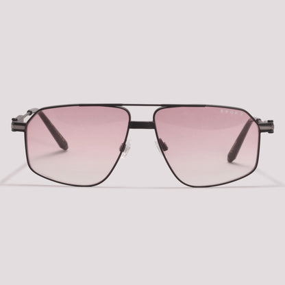 Evoke Shelby 06 09B Preto Fosco Rosa Degradê - Sol - 57 mm
