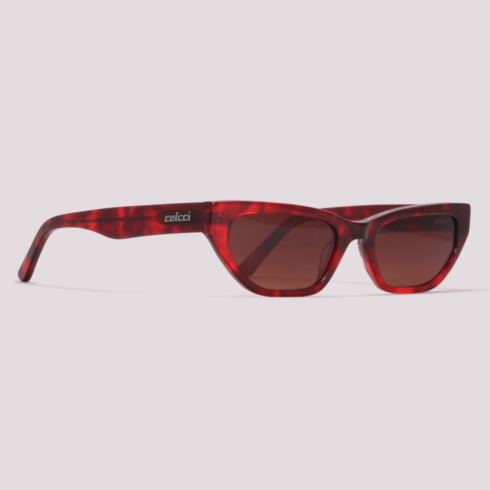 Colcci Emma Vermelho Mesclado Marrom Degradê - Sol - 51 mm
