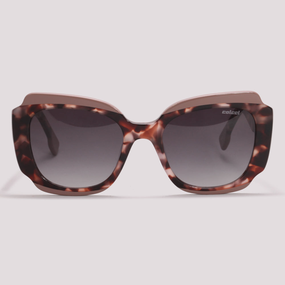 Colcci Rubi Marrom Meclado e Nude Preto Degradê - Sol - 52 mm