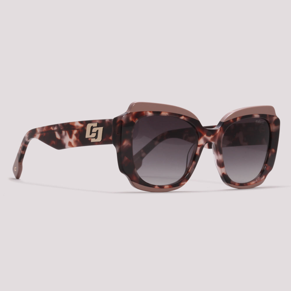 Colcci Rubi Marrom Meclado e Nude Preto Degradê - Sol - 52 mm