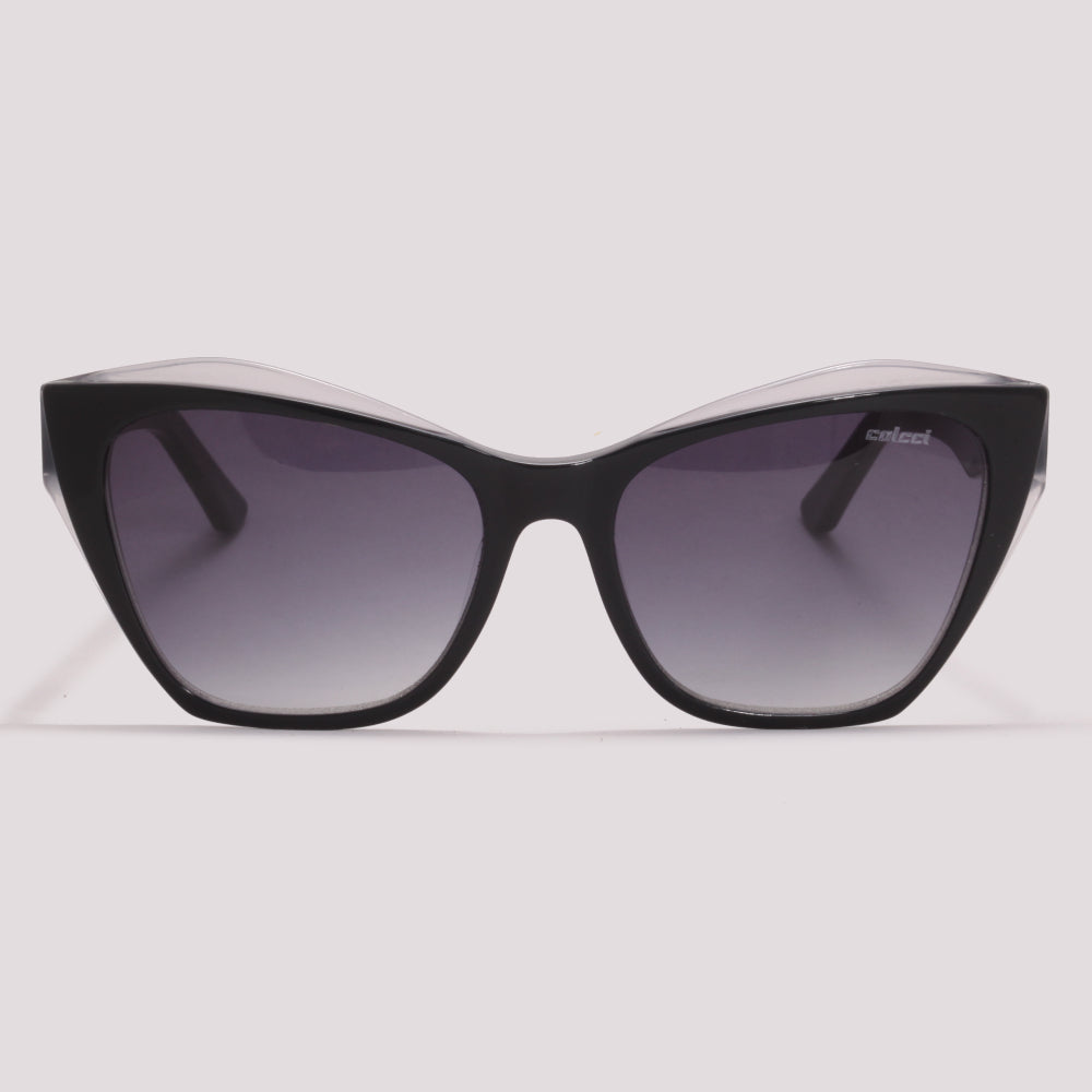 Colcci Luiza Sun Preto Brilho Preto Degradê - Sol - 55 mm