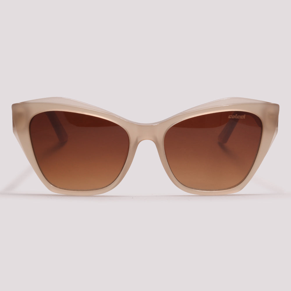 Colcci Luiza Sun Nude Brilho Marrom Degradê - Sol - 55 mm
