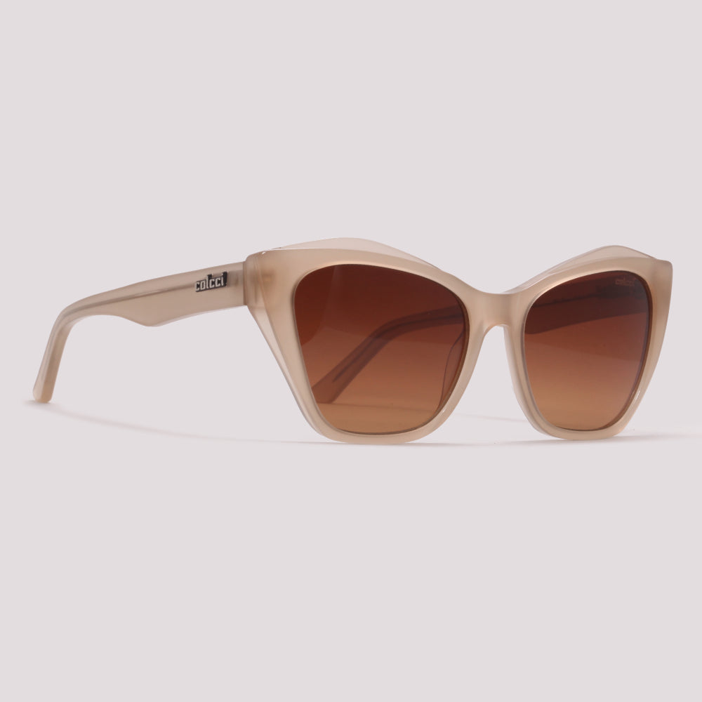 Colcci Luiza Sun Nude Brilho Marrom Degradê - Sol - 55 mm