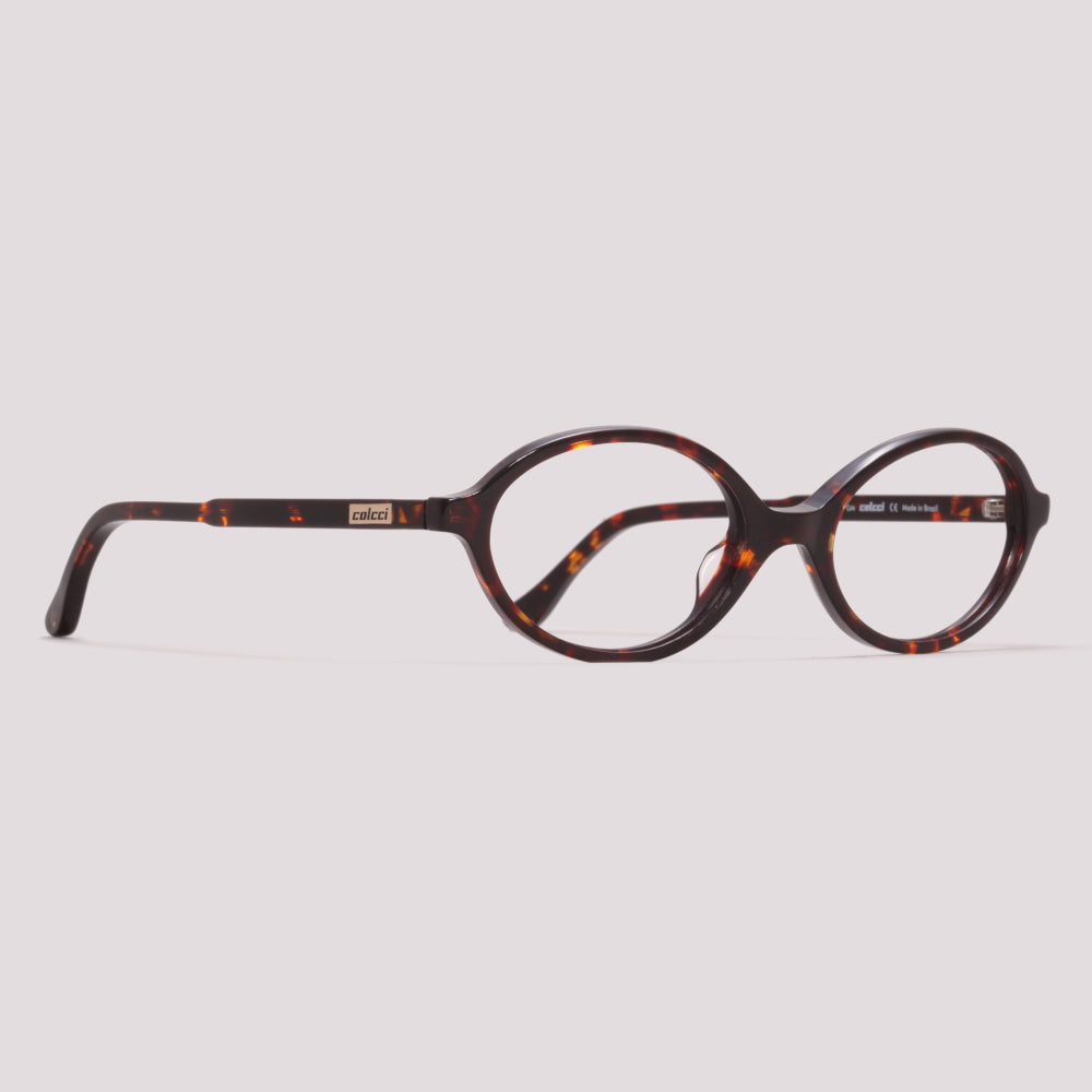 Colcci Vero RX Marrom Mesclado Brilho - Grau - 52 mm
