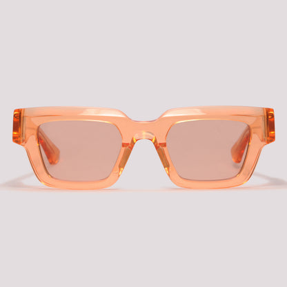 Bottega Veneta BV1230S 004 Laranja Translúcido Laranja - Sol - 49 mm