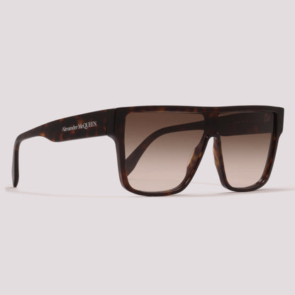 Alexander McQueen AM0354S 002 Marrom Mesclado Marrom Degradê - Sol