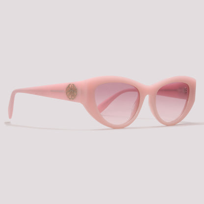 Alexander McQueen AM0377S 003 Rosa Brilho Rosa Degradê - Sol - 54 mm