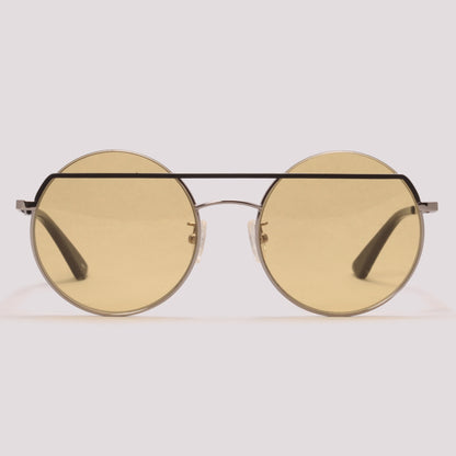 MCQ MQ0164S 003 Prata Brilho Amarelo - Sol - 55 mm