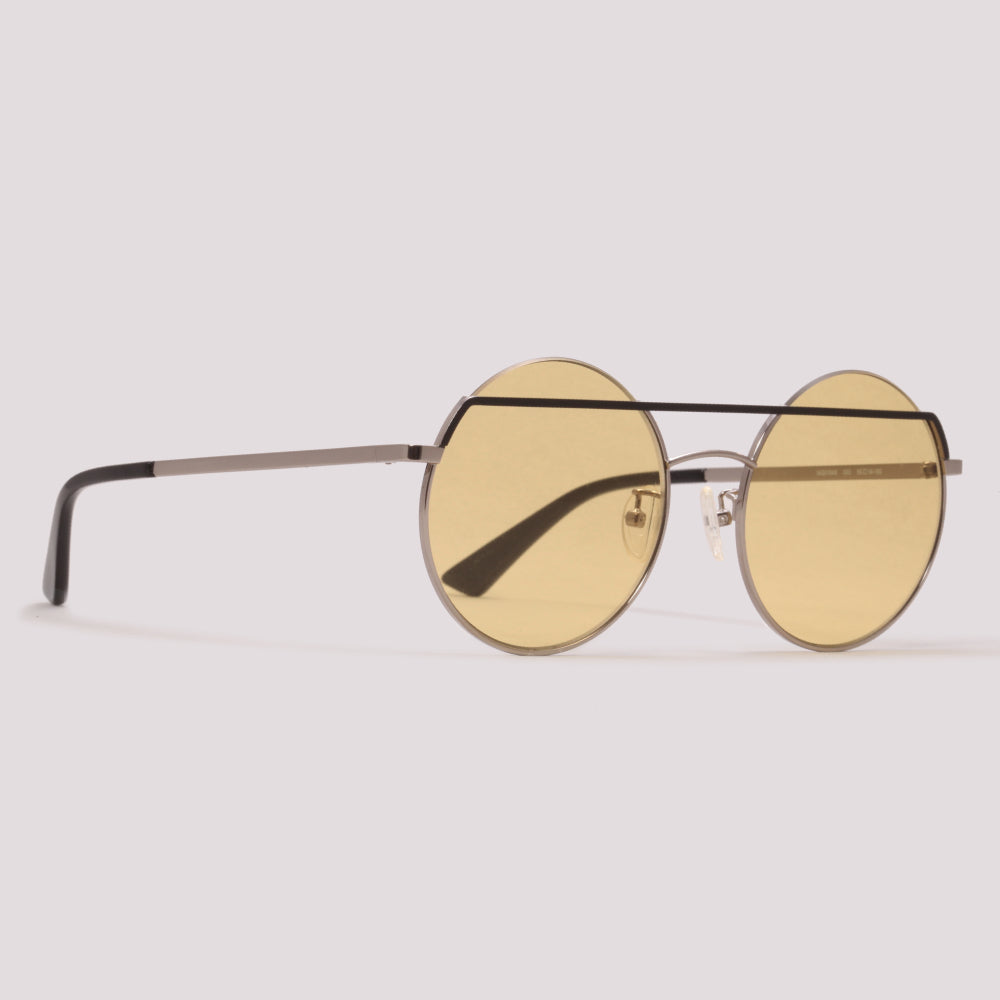 MCQ MQ0164S 003 Prata Brilho Amarelo - Sol - 55 mm