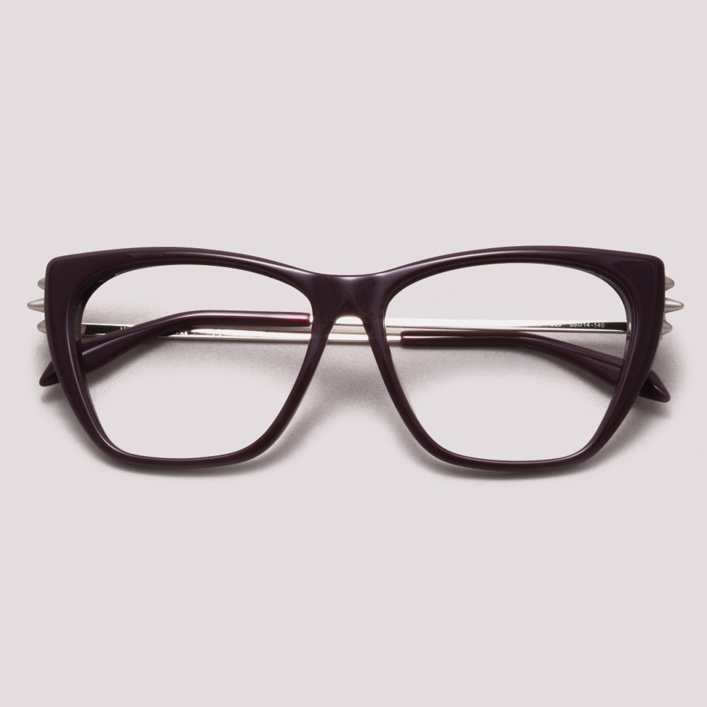 Alexander McQueen AM0341O 003 Roxo Brilho - Grau - 55 mm