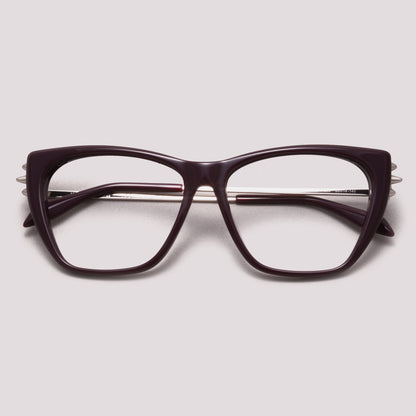 Alexander McQueen AM0341O 003 Roxo Brilho - Grau - 55 mm