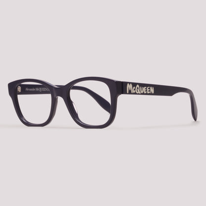 Alexander McQueen AM0350O 004 Azul Brilho - Grau - 52 mm