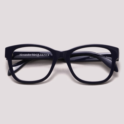 Alexander McQueen AM0350O 004 Azul Brilho - Grau - 52 mm