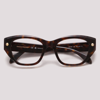 Alexander McQueen AM0410O 002 Marrom Mesclado - Grau - 52 mm