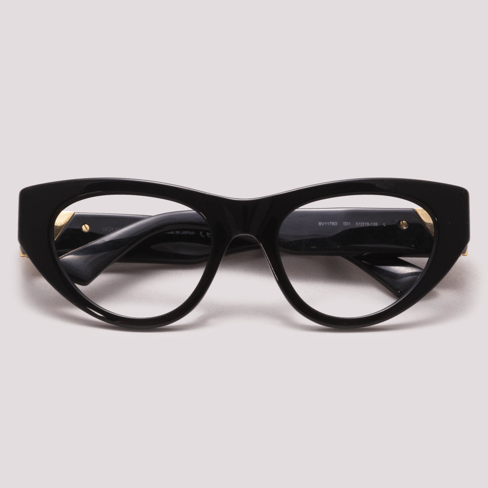 Bottega Veneta BV1179O 001 Preto Brilho - Grau - 51 mm