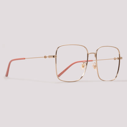 Gucci GG0445O 001 Dourado Brilho - Grau - 56 mm