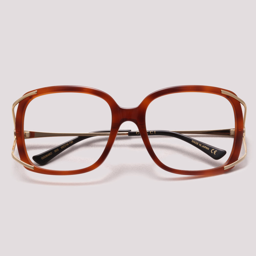 Gucci GG0648O 003 Marrom Mesclado - Grau - 55 mm