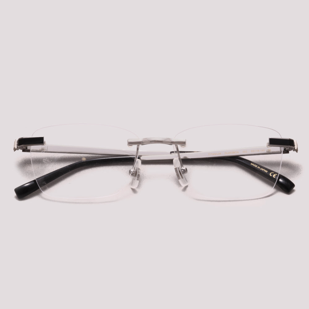 Dunhill DU0038OA 002 Prata Brilho - Grau - 55 mm