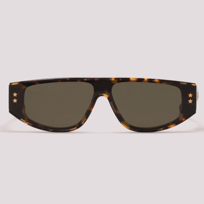 Stella Mccartney SC0238S 003 Marrom Mesclado Verde G15 - Sol - 142 mm