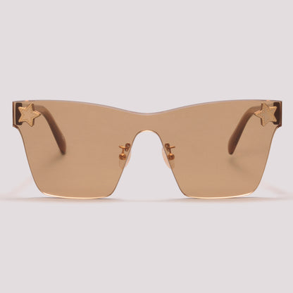 Stella Mccartney SC0169S 003 Amarelo Translúcido Amarelo - Sol - 142 mm