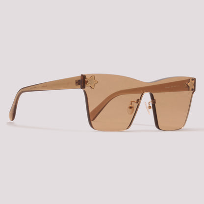 Stella Mccartney SC0169S 003 Amarelo Translúcido Amarelo - Sol - 142 mm