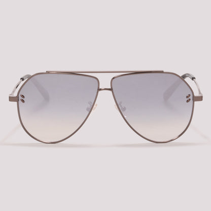 Stella Mccartney SC0063S 005 Cinza Brilho Cinza Espelhado - Sol - 60 mm