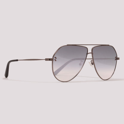 Stella Mccartney SC0063S 005 Cinza Brilho Cinza Espelhado - Sol - 60 mm