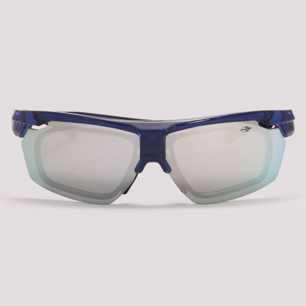 Mormaii Smash 5 Clip on Azul e Verde Prata Espelhada - Sol - 65 mm