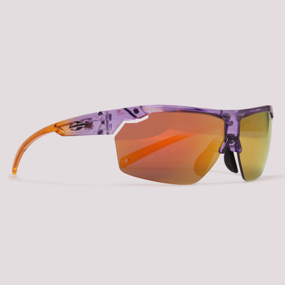 Mormaii Smash 5 Clip on Roxo e Amarelo Laranja Espelhado - Sol - 65 mm