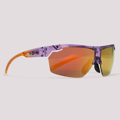 Mormaii Smash 5 Clip on Roxo e Amarelo Laranja Espelhado - Sol - 65 mm