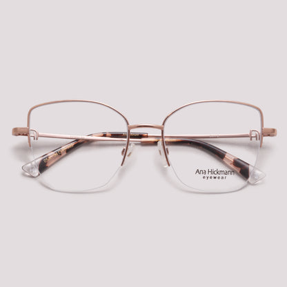 Ana Hickmann Dani 2 05A Rosê Brilho - Grau - 54 mm