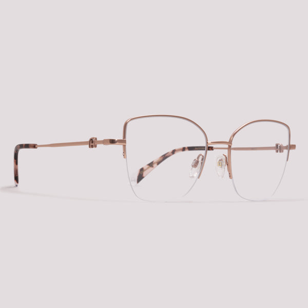 Hana.* ラム×2 Ana Hickmann Dani 2 05A Rosê Brilho - Grau - 54 mm – Óculos Shop