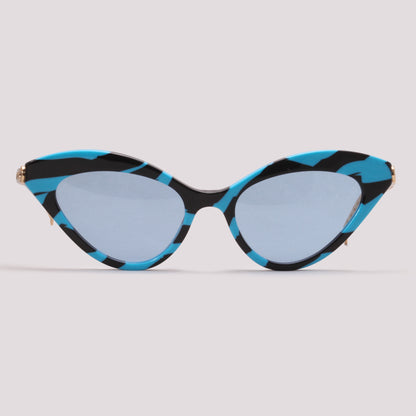 Gucci GG0978S 005 Azul Mesclado Azul - Sol - 52 mm