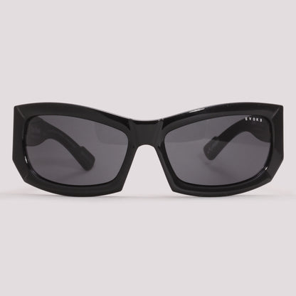 Evoke X Henrique Fogaça The Mask HFA01 Preto Brilho Preto - Sol - 59 mm