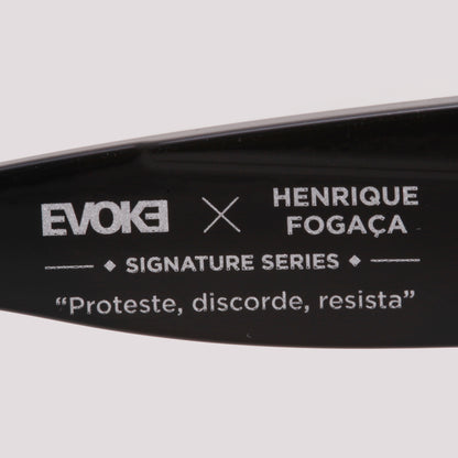 Evoke X Henrique Fogaça The Mask HFA01 Preto Brilho Preto - Sol - 59 mm