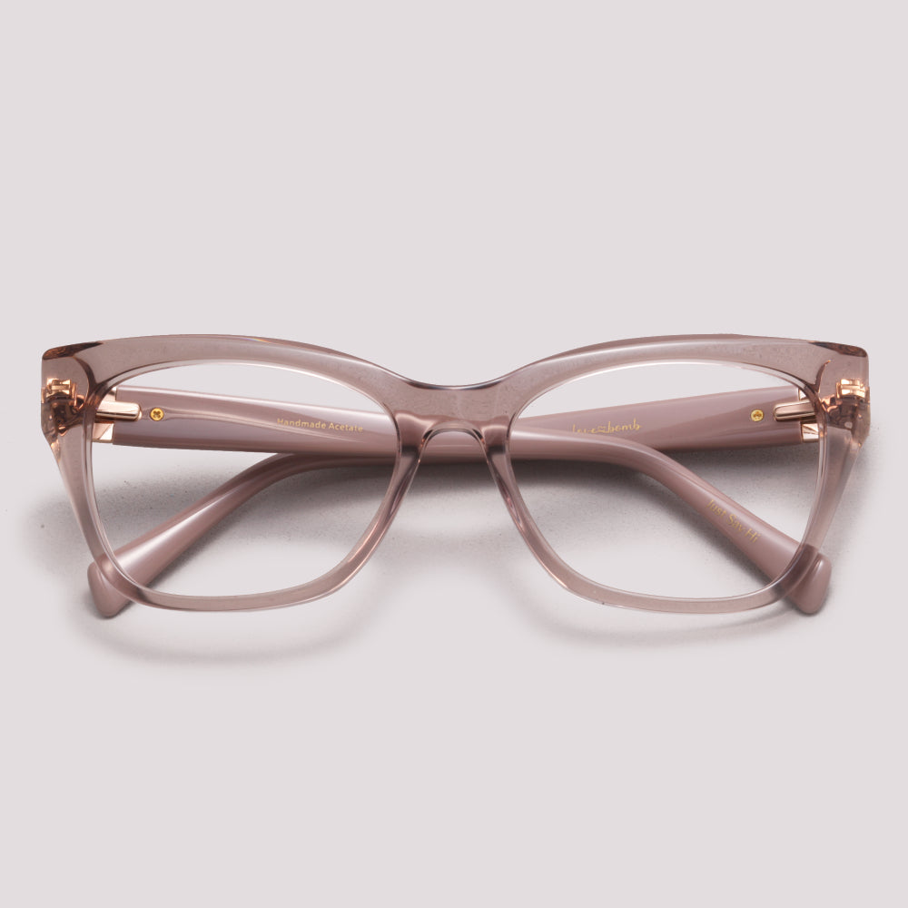 Hickmann Acacia 5 H02 Marrom Translúcido - Grau - 53 mm – Óculos Shop