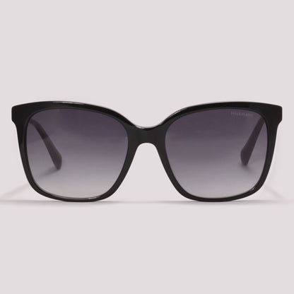 Hickmann Camelia 1 A01 Preto Brilho Preto Degradê - Sol - 57 mm