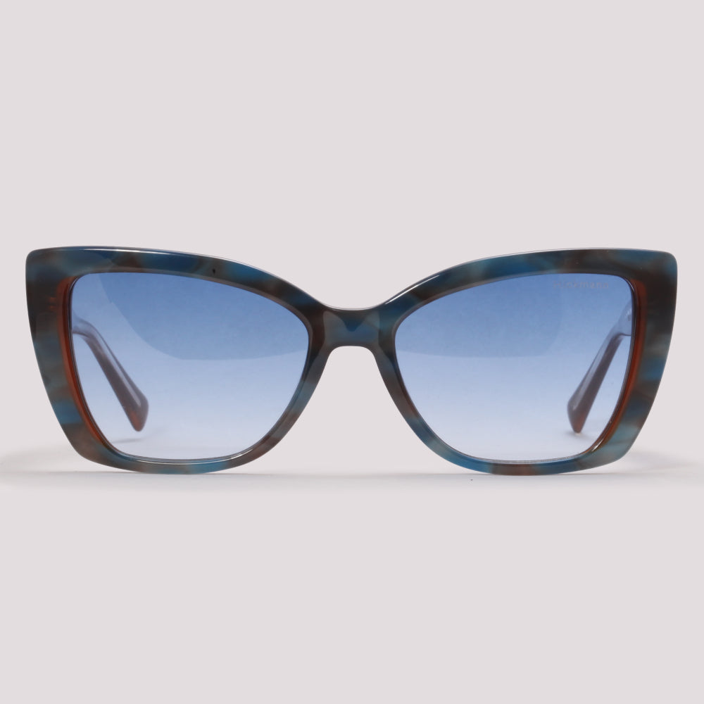 Hickmann Fiorella 1 D21 Azul Mesclado Azul Degradê - Sol - 52 mm