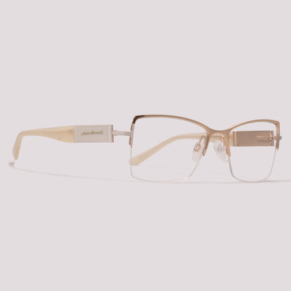 Jean Marcell JM1044 04A Dourado e Off White - Grau - 51 mm