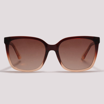 Jean Marcell JM5073 G02 Marrom Degradê Translucido Marrom Degradê - Sol - 57 mm