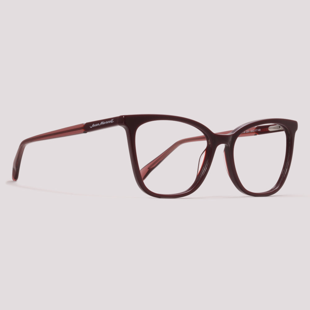 Jean Marcell JM6119 C01 Vinho Brilho - Grau - 53 mm