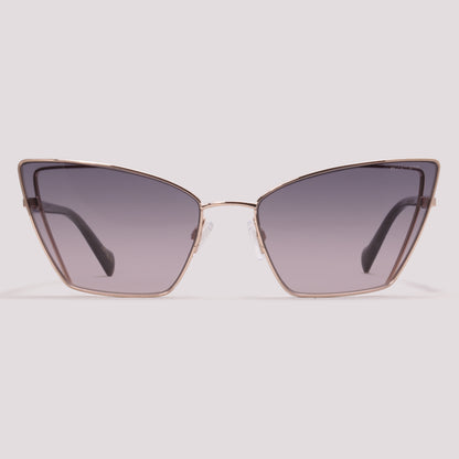 Hickmann Kalmia 2 04A Preto e Dourado Brilho Preto Degradê - Sol - 61 mm