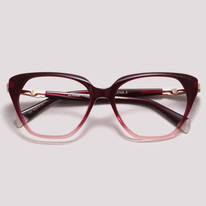 Ana Hickmann Lena 3 C02 Vinho Degradê Brilho - Grau  - 51 mm