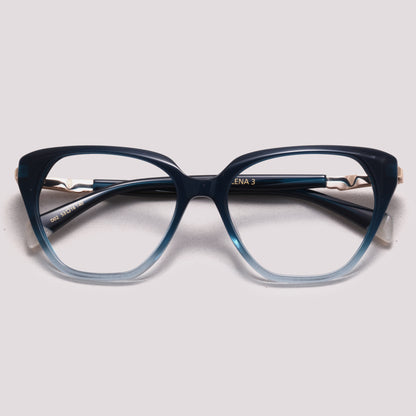 Ana Hickmann Lena 3 D02 Azul Degradê Brilho - Grau - 51 mm