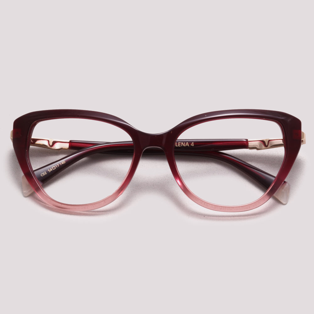 Ana Hickmann Lena 4 C02 Vinho Brilho Degradê - Grau - 52 mm