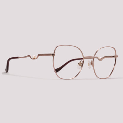 Ana Hickmann Sofia 1 05A Dourado Brilho - Grau - 54 mm