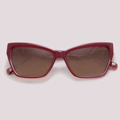 Anima Sou Audaciosa C02 Vinho Brilho e Mesclado Marrom Degradê - Sol - 56 mm