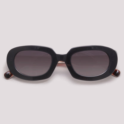 Anima Sou Destemida A01 Preto Brilho e Marrom Mesclado - Sol - 50 mm